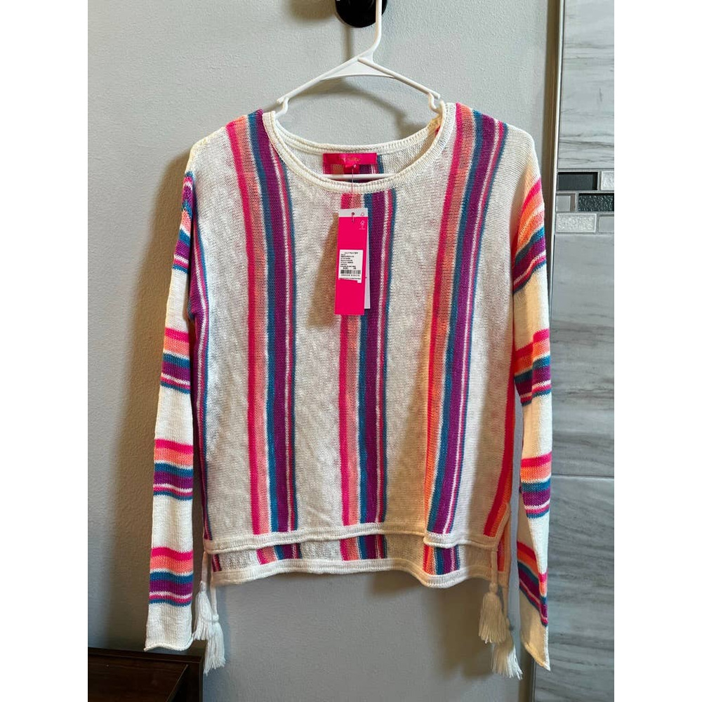 NWT!! Lilly Pulitzer Rozalia Stripe Cotton Sweater